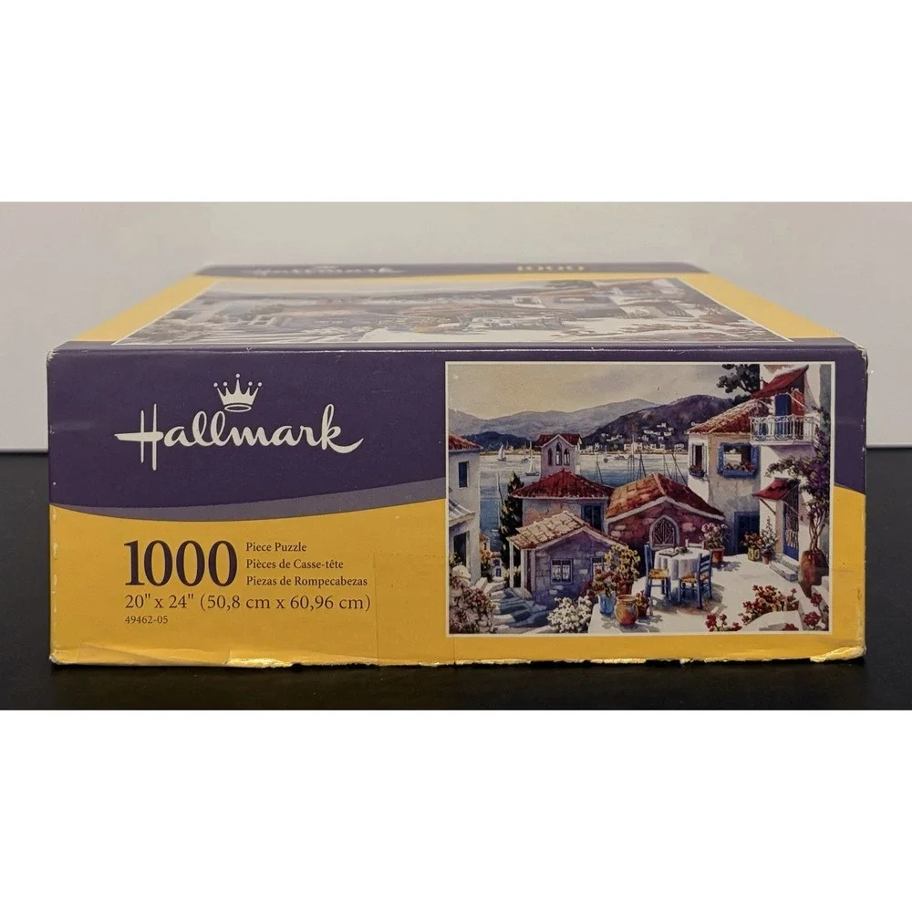 HALLMARK HASBRO ERIN DERTNER 1000 PIECES SEASIDE LEISURE JIGSAW PUZZLE GREECE